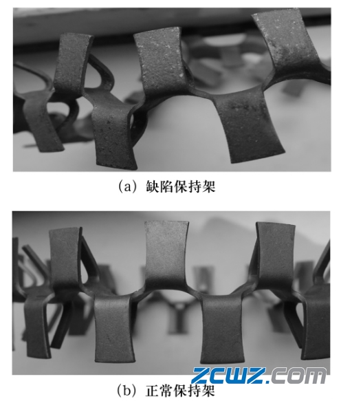 调心球轴承保持架表面白斑缺陷的形貌及原因